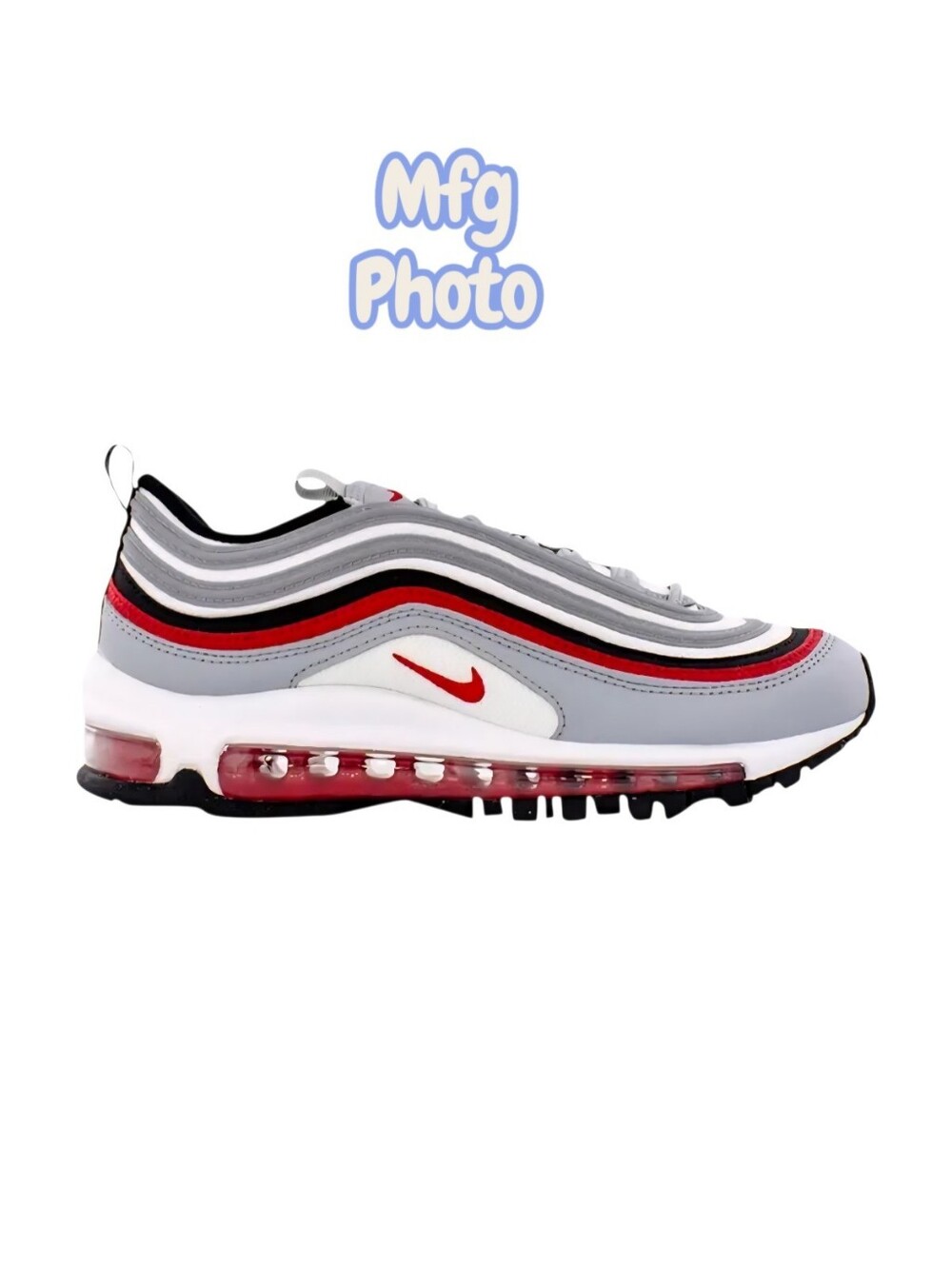 Nike Air Max 97 GS 'Wolf Grey Red', Youth 4